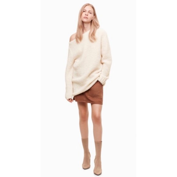 Aritzia Wilfred Free Brisinger Alpaca Merino Wool Oversized Chunky Knit Sweater - Picture 10 of 10